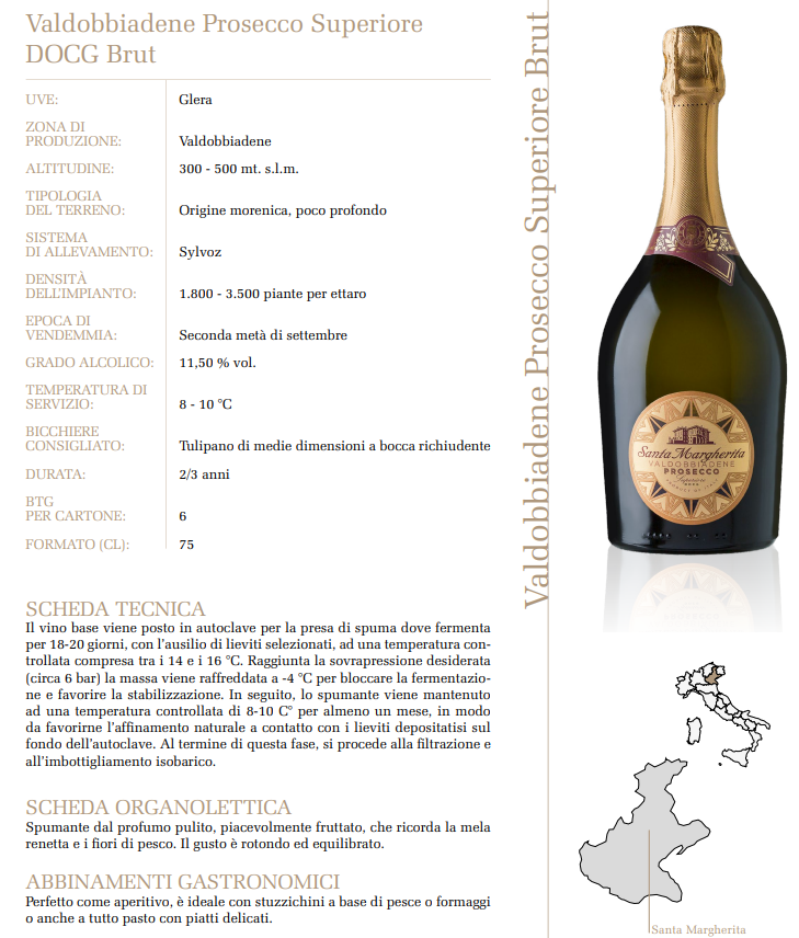 Valdobbiadene Prosecco Superiore Brut DOCG - Santa Margherita
