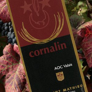 Cornalin AOC Valais, Jean Louis Mathieu Sierre, carton à 6 bouteilles
