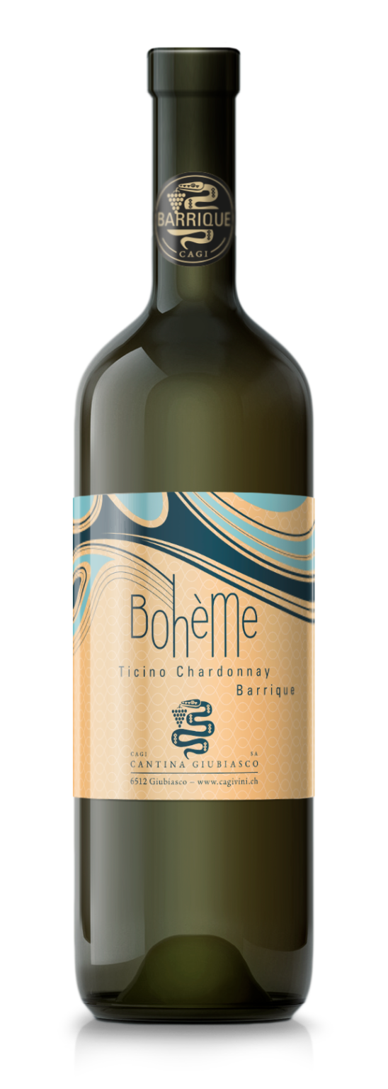BOHÈME  Ticino DOC, Chardonnay Barrique, 75cl - Hotelwein