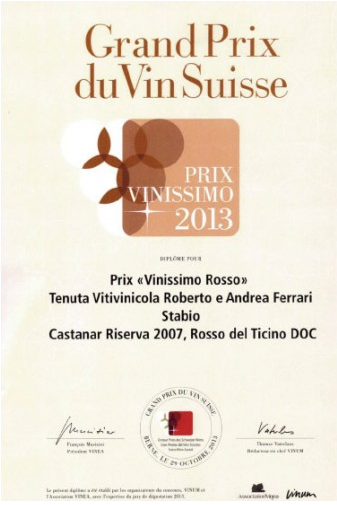 Castanar Riserva - Rosso del Ticino DOC - Hotelwein