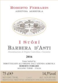 I Suôrí Barbera d’Asti D.O.C.G. - Hotelwein
