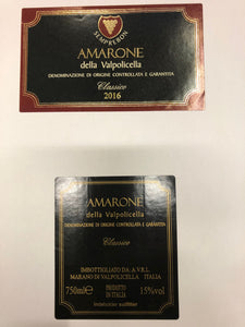 MIX : 3 Amarone Semperbon, 3 Amarone Villa Righetti , 3 Ripasso Superiore, 3 Valpolicella CLASSICO, Karton a 12 Flaschen