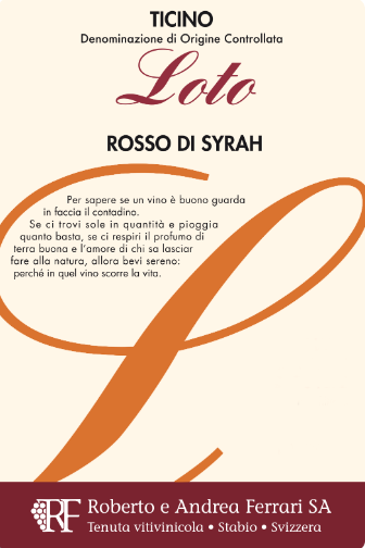 Loto - Ticino DOC Syrah - Hotelwein