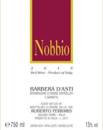 Nobbio - Barbera d’Asti DOCG