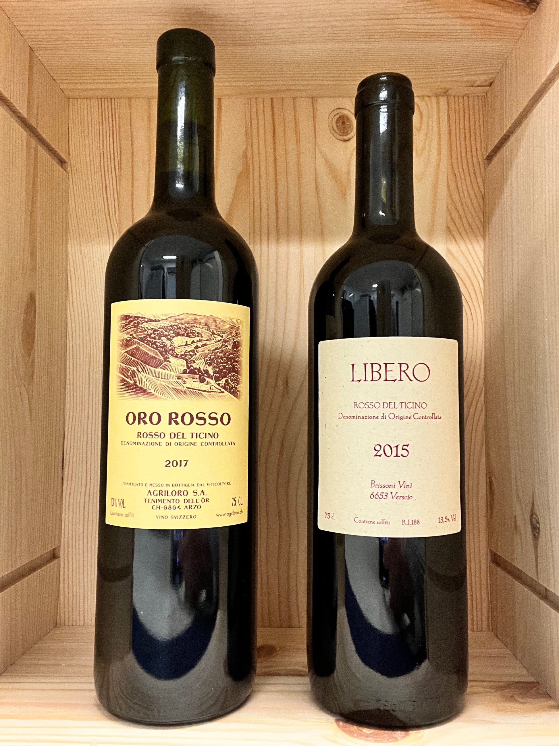 LIBERO ROSSO 2015 TICINO, MERLOT & CABERNET SAUVIGNON - Hotelwein