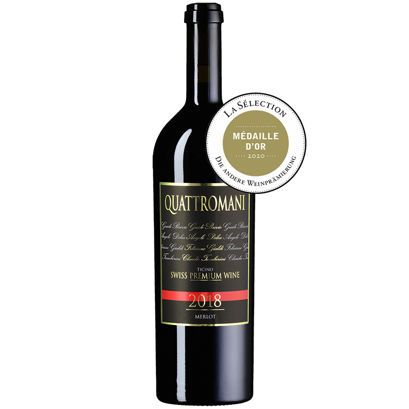 QUATTROMANI MERLOT CUVÉE TICINO DOC - Hotelwein